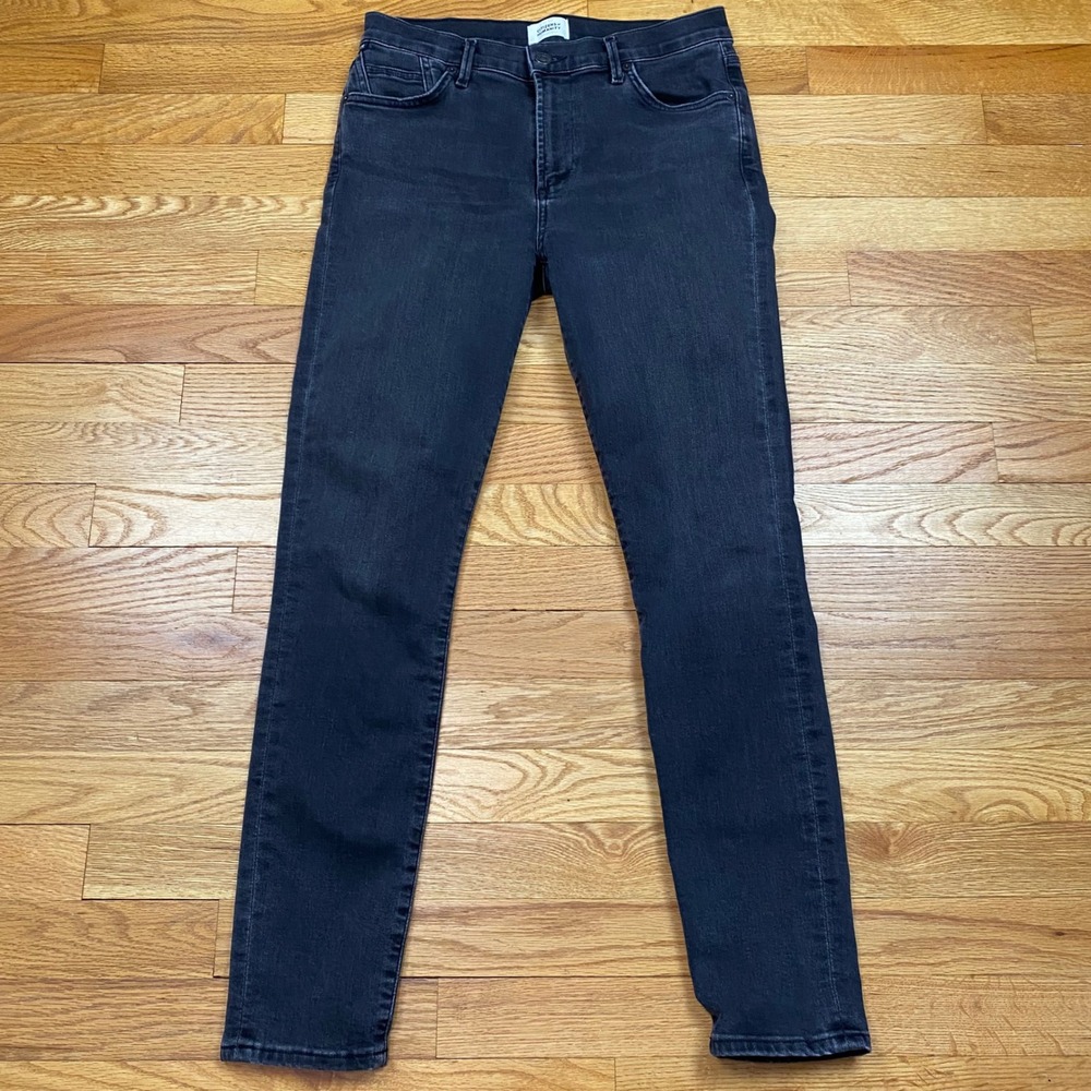 Citizens of Humanity Rocket Ankle Jeans Womens 28 Black Skinny High Rise Minimal